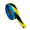 Superior Mark Floor Marking Tape, GLOW, 2in x 100Ft, Black/Yellow Glow Hazard Stripe IN-90-217I